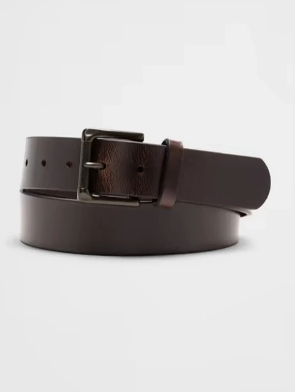 Banana Republic Italian Leather Belt Mottled Brown Silver Tone Buckle Sz 30